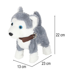 Catelus Husky Interactiv pe Lesa, Merge, Latra, da din coada