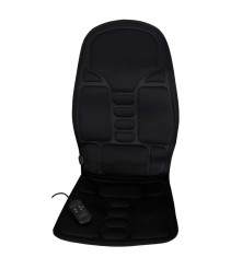 Saltea Masaj pentru Scaun Auto, intensitate reglabila cu telecomanda, negru