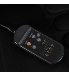 Saltea Masaj pentru Scaun Auto, intensitate reglabila cu telecomanda, negru