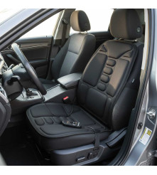 Saltea Masaj pentru Scaun Auto, intensitate reglabila cu telecomanda, negru