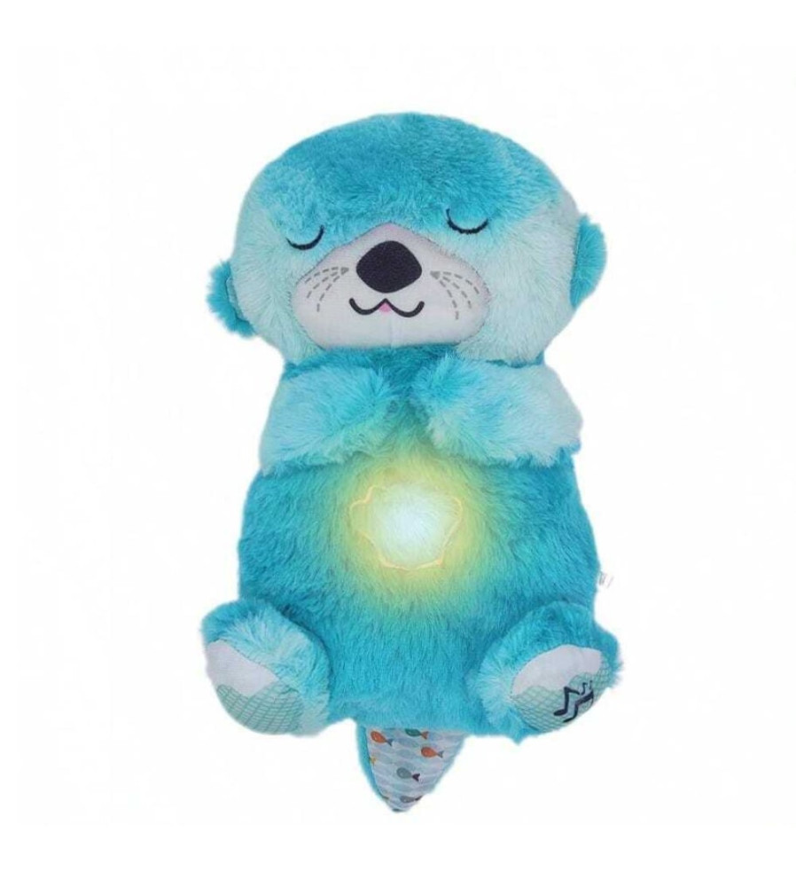 Jucarii plus Ursulet Lampa de veghe cu sunete si vibratii, functie de respiratie