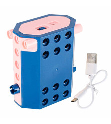 Set 116 blocuri de constructie pentru copii cu motor reincarcabil STEM