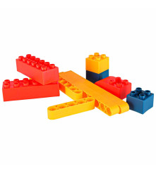 Set 116 blocuri de constructie pentru copii cu motor reincarcabil STEM