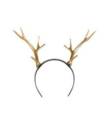 Tiara Cerb nobil, Accesoriu Decorativ pentru Costume, culoare auriu negru
