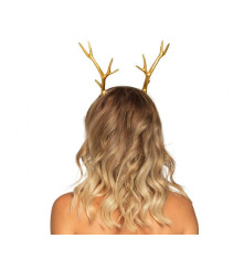 Tiara Cerb nobil, Accesoriu Decorativ pentru Costume, culoare auriu negru