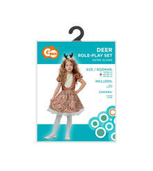 Costum carnaval Caprioara pentru fete, marime 120/130 cm ( 7-8 ani)