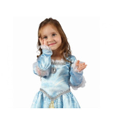 Costum carnaval Printesa Albastra pentru copii, marime 92/104 cm (3-4 ani)