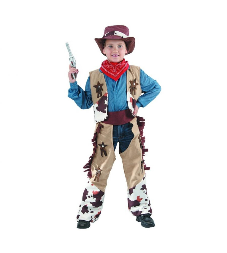 Costum carnaval Cowboy pentru copii, mărime 130/140 cm (8-10 ani)