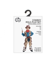 Costum carnaval Cowboy pentru copii, mărime 130/140 cm (8-10 ani)