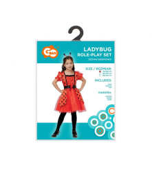 Costum carnaval Buburuza pentru copii, marime 110/120 cm ( 5-6 ani)