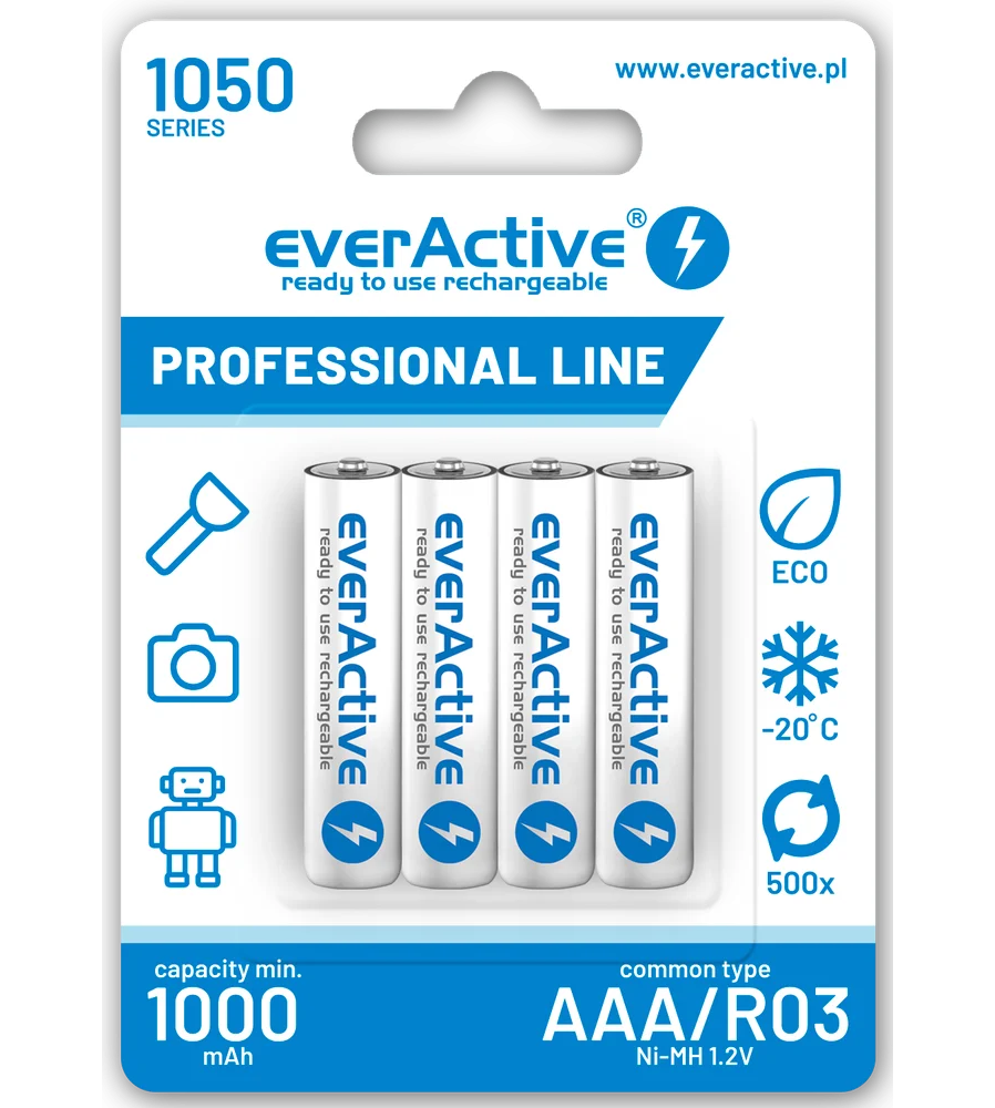 Baterie reincarcabila everActive Ni-MH R03 AAA 950mAh Professional Line