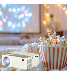 Videoproiector portabil cu LED 1920 x 1080 cu trepied si telecomanda