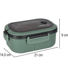 Cutie de pranz compartimentata 1200 ml verde