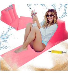 Saltea plaja cu spatar...