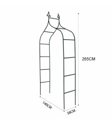 Pergola gradina metalica tip arcada 140x265 cm