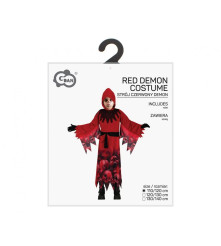 Costum carnaval Demon rosu pentru copii 110/120 cm (5-6 Ani)