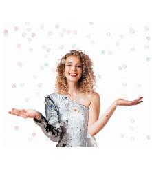 Tun confetti 15 cm model buline Shiny Party