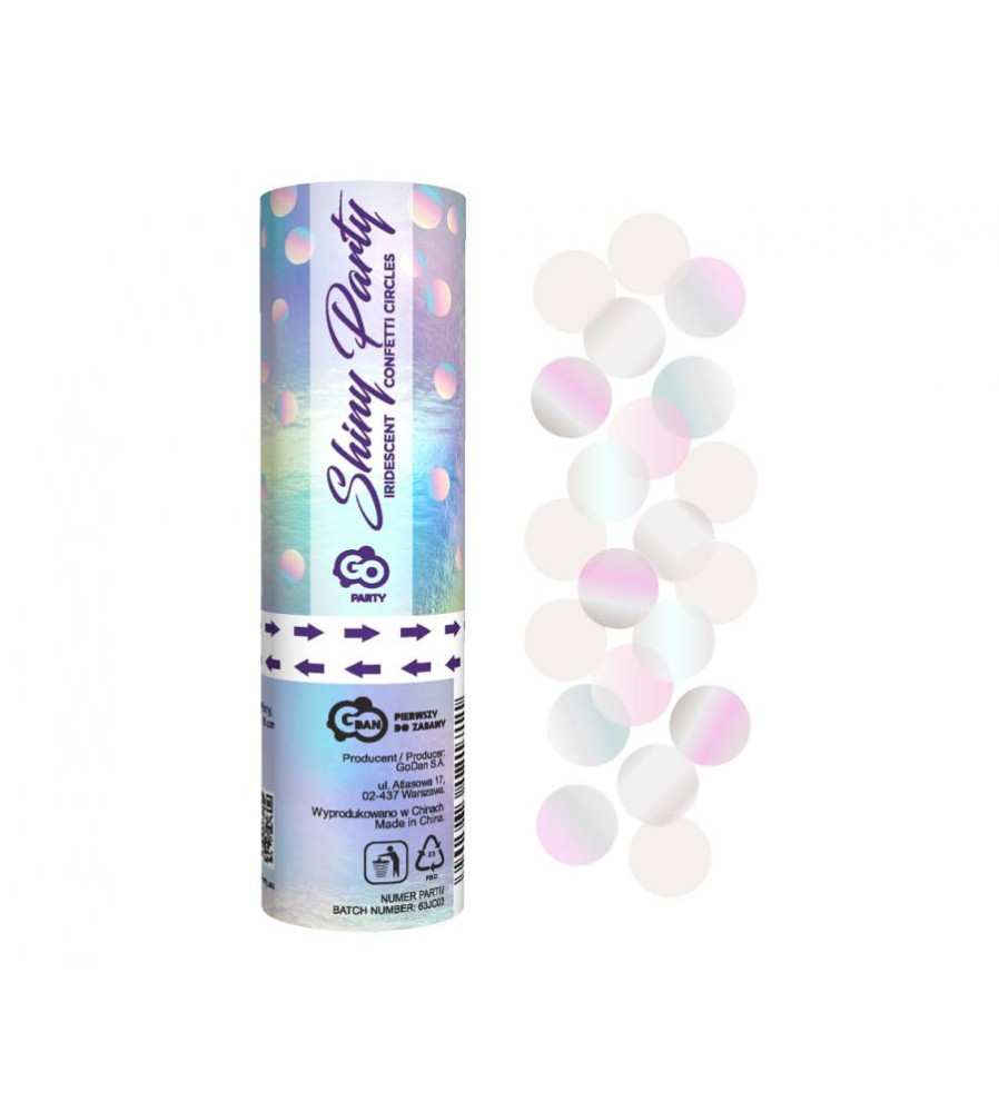 Tun confetti 15 cm model buline Shiny Party