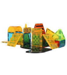 Set 50 blocuri constructie magnetice STEM pentru copii