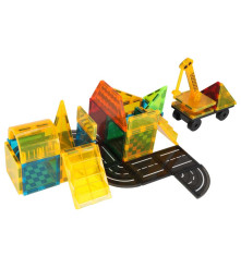Set 50 blocuri constructie magnetice STEM pentru copii