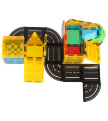 Set 50 blocuri constructie magnetice STEM pentru copii