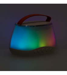 Set karaoke cu 2 microfoane wireless si boxa Bluetooth RGB LED
