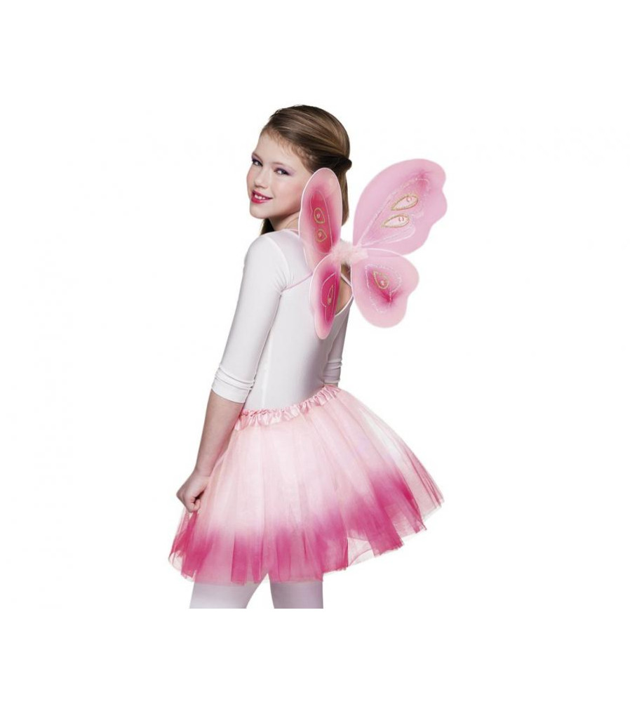 Set costum carnaval Zana cu aripi si fusta tutu
