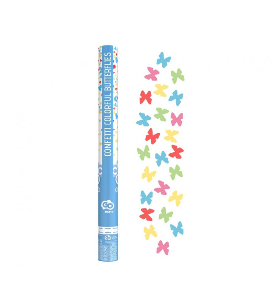 Tun confetti model fluturi colorati 60 cm