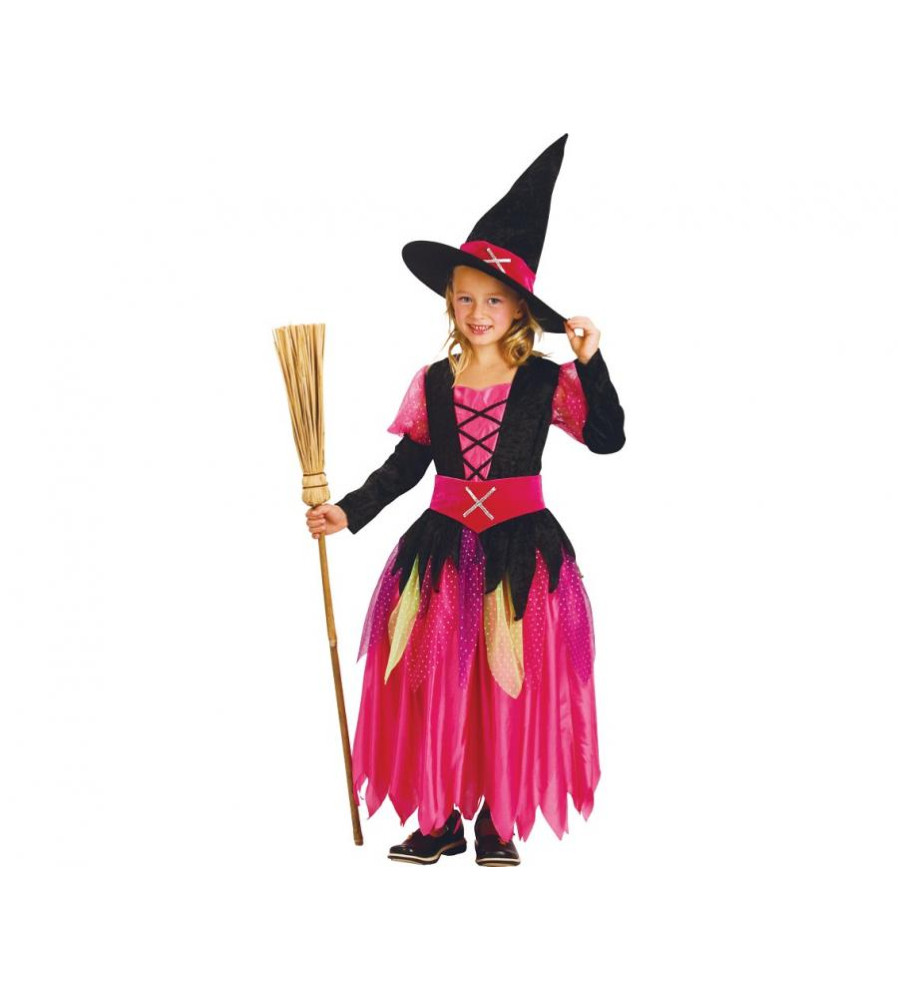 Costum Vrajitoare Trendy pentru Copii 110/120 cm ( 6-8 ani)