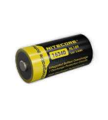 Acumulator Nitecore NL169 16340 / RCR123A 950mAh 3.6V Li-ion Protected – Button Top, 2A