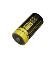 Acumulator Nitecore NL169 16340 / RCR123A 950mAh 3.6V Li-ion Protected – Button Top, 2A
