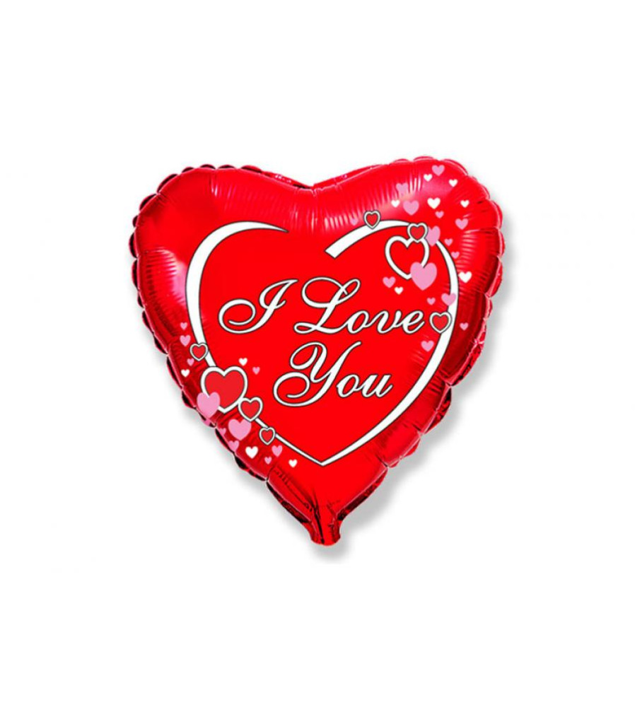 Balon folie model inima I Love You 9 inch
