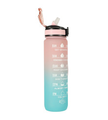Bidon Apa Motivational cu Pai si Maner, 1L Tritan BPA