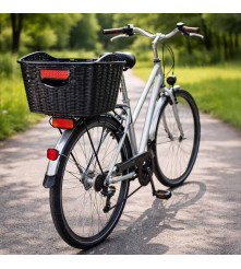 Cos bicicleta portbagaj spate negru