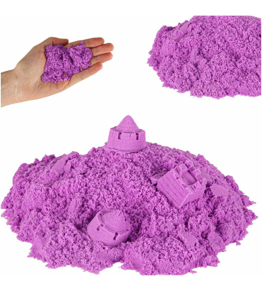 Nisip senzorial pentru copii 1 kg culoare mov