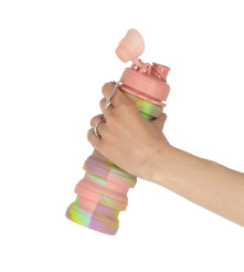 Sticla de apa pliabila 500ml rainbow (Unicorn) pentru copii