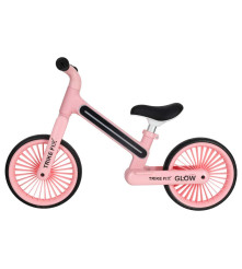 Bicicleta fara pedale cu LED Trike Fix Glow roz