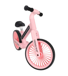 Bicicleta fara pedale cu LED Trike Fix Glow roz
