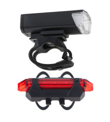 Set lumini LED bicicleta USB