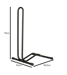Suport bicicleta metalic negru 73 x 41 cm