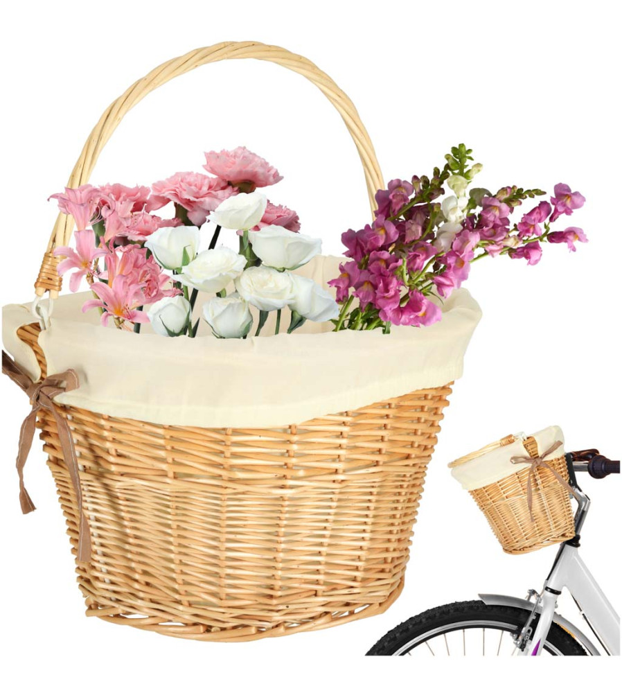 Cos bicicleta rachita cu insertie alba click