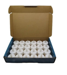 Set 24 lumanari rotunde cu LED, sigure decorative 3.5 cm