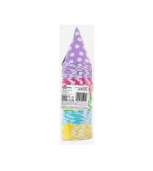 Set 10 coifuri petrecere din Hartie cu Buline Multicolor