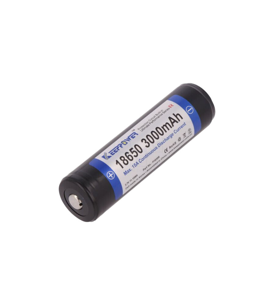 Acumulator KeepPower MR18650 3000mAh 3.7V Li-Ion 18650 cu Protectie PCB