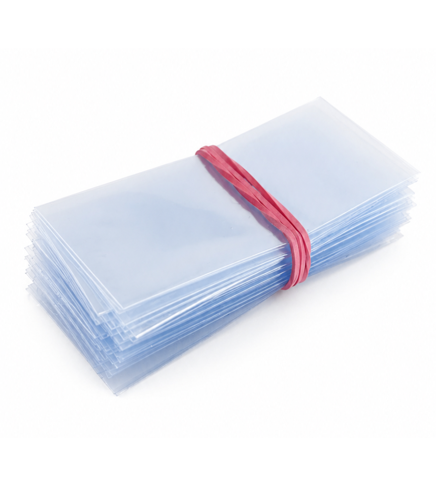 Set 50 Bucati Tuburi PVC Termocontractabile Transparent pentru Baterii 21700 / 20700