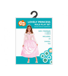 Costum Printesa roz pentru copii 110/120 (5-6 Ani) rochie si coroana