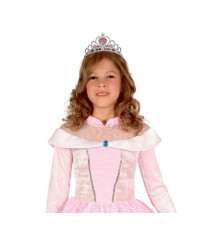 Costum Printesa roz pentru copii 110/120 (5-6 Ani) rochie si coroana