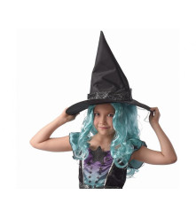 Costum Vrajitoare Prietenoasa copii 120/130 (7-8 Ani) rochie si palarie