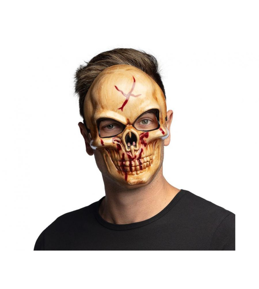 Masca de craniu insangerat cu aspect horror marime universala