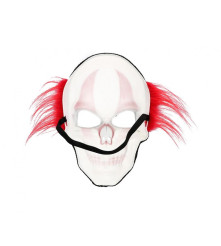 Masca de clovn malefic cu par, ideala pentru Halloween marime universala